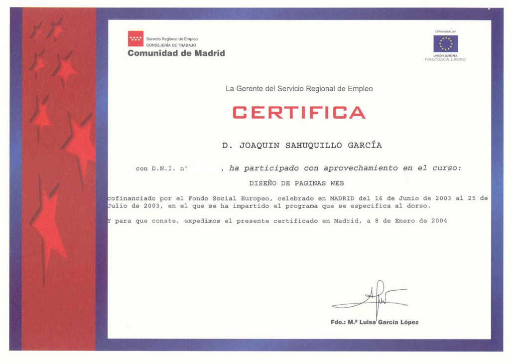 certificados de participacion